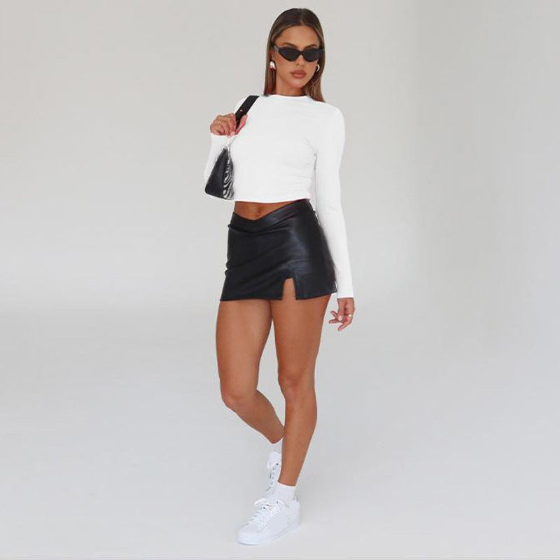 ⌛ Nur noch 3 Tage – 50 % auf alles! ⏰Damen Slim-Fit Crop-Top-Set
