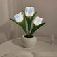 🌷LED-Tulpenlampe, simuliertes Tulpen-Nachtlicht mit Vase, Tischlampe, Dekoration, geeignet für Zuhause, Wohnzimmer, Tischdekoration✨