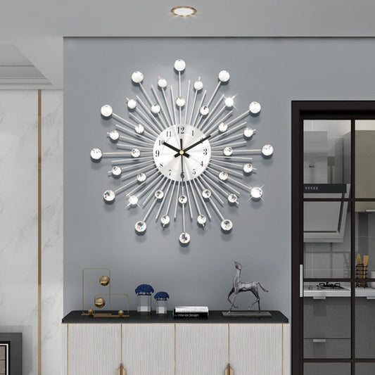 ✨🕰️ 50 % Rabatt ⚡ Kreative Strass-Wanduhr – leiser, minimalistischer Luxus für Wohnzimmer, Esszimmer und Eingangsbereich! 💎🏡