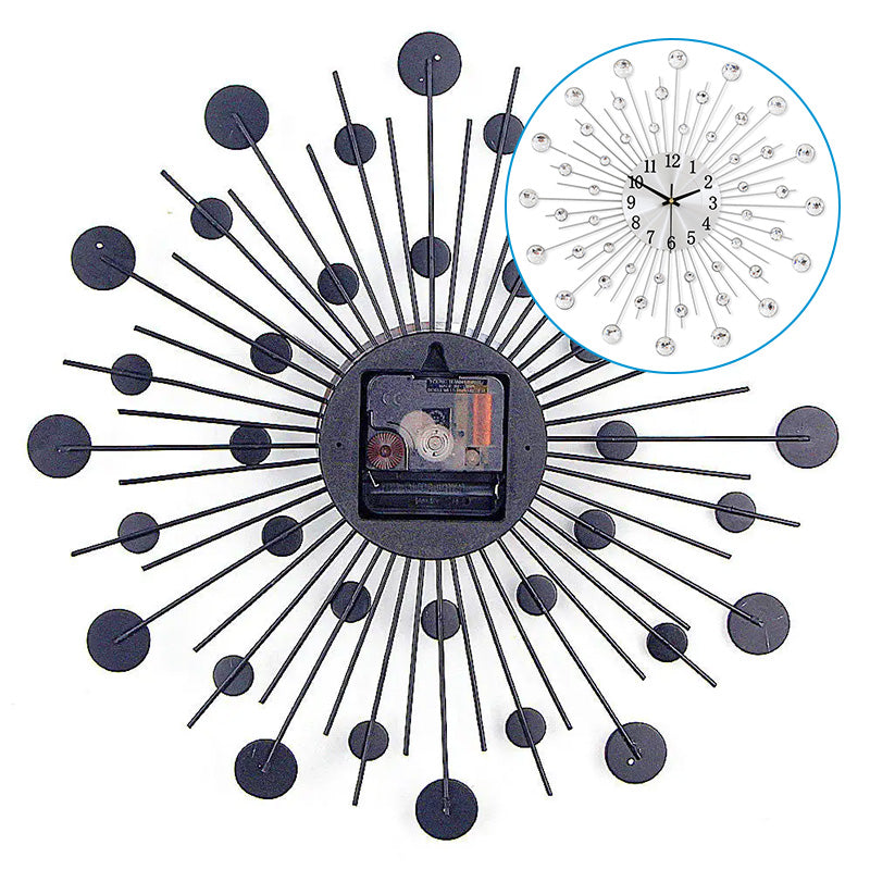 ✨🕰️ 50 % Rabatt ⚡ Kreative Strass-Wanduhr – leiser, minimalistischer Luxus für Wohnzimmer, Esszimmer und Eingangsbereich! 💎🏡