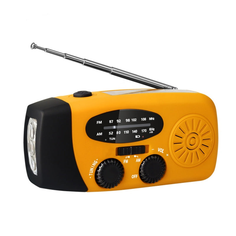 Multifunktionales tragbares Notfallradio mit Solarbetrieb