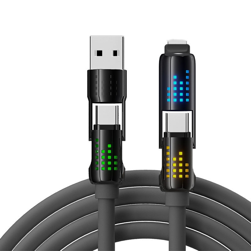 4-in-1-Schnellladedatenkabel mit Atemlicht