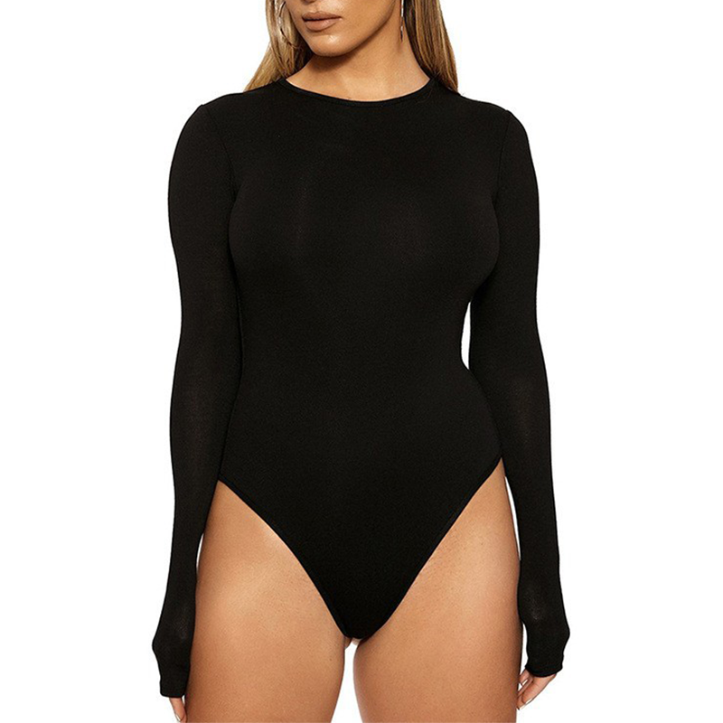 Creamy Fabrics – Bodysuit Sculpting Shapewear Langarm mit String