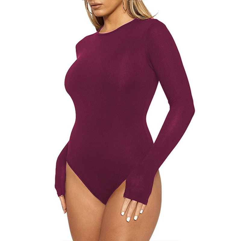 Creamy Fabrics – Bodysuit Sculpting Shapewear Langarm mit String