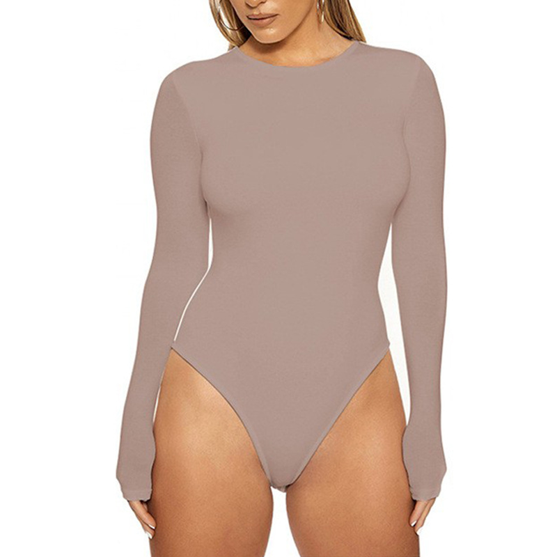Creamy Fabrics – Bodysuit Sculpting Shapewear Langarm mit String