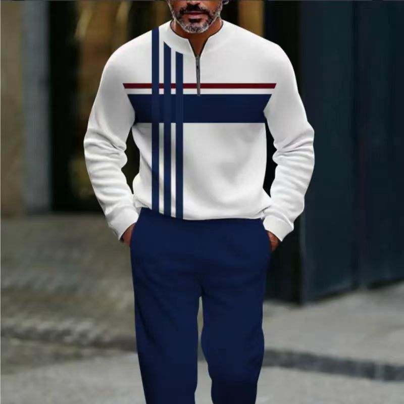 👕 50% RABATT! 🔥 Herren-Set mit Grafikprint – Pullover & Hose – Lässiger Streetstyle, Bequemer Stoff & Perfektes Match 👖