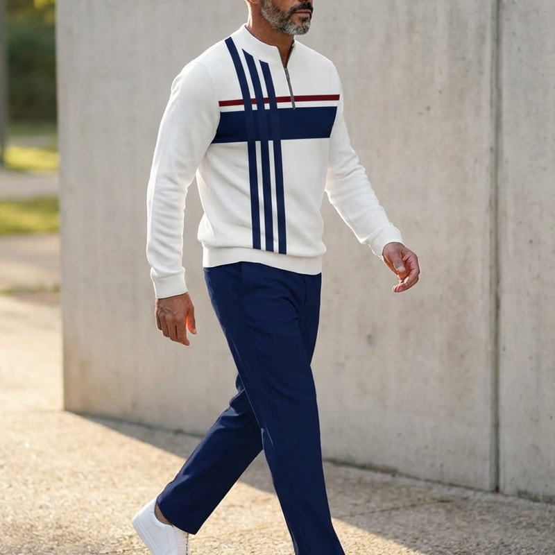 👕 50% RABATT! 🔥 Herren-Set mit Grafikprint – Pullover & Hose – Lässiger Streetstyle, Bequemer Stoff & Perfektes Match 👖