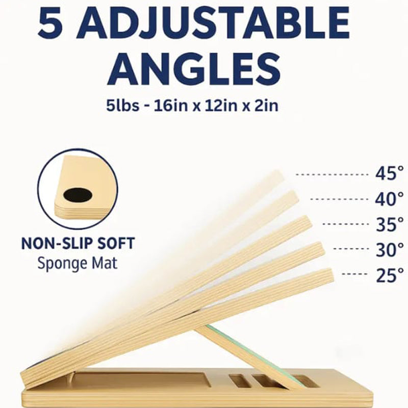 🔥 50% Rabatt! Einstellbare Holz-Schrägbank für Waden-Stretching