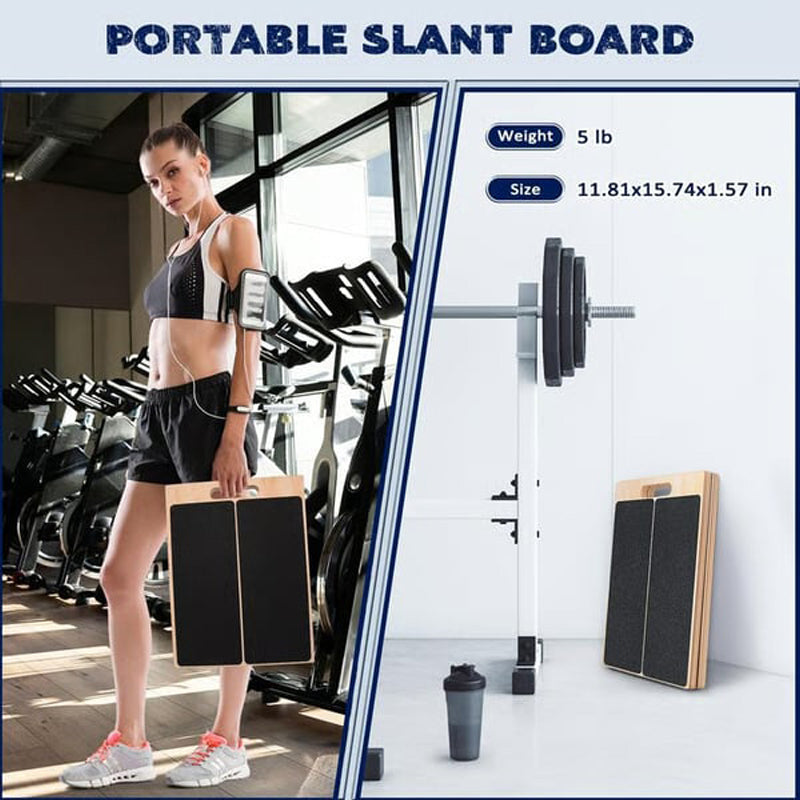 🔥 50% Rabatt! Einstellbare Holz-Schrägbank für Waden-Stretching
