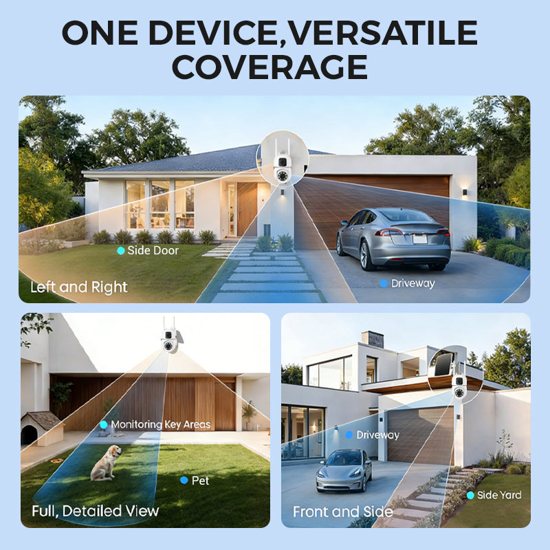 360° Pan-Tilt 4K Dual Lens Security Camera