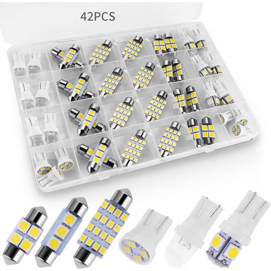 🌞Frühlingserwachen: 2 kaufen 🔥Je 13.9 €🔥💡42-teiliges Superhelles LED Auto-Innenraumbeleuchtungs-Set – Plug & Play Upgrade für dein Auto ✨