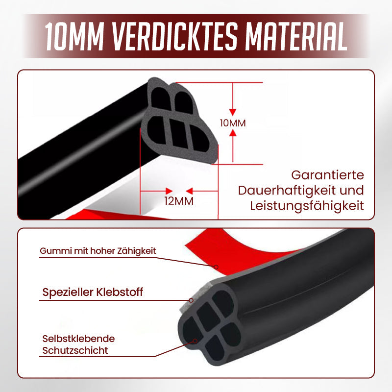 Staubdichtes Gummidichtband zur Lärmminderung für Auto