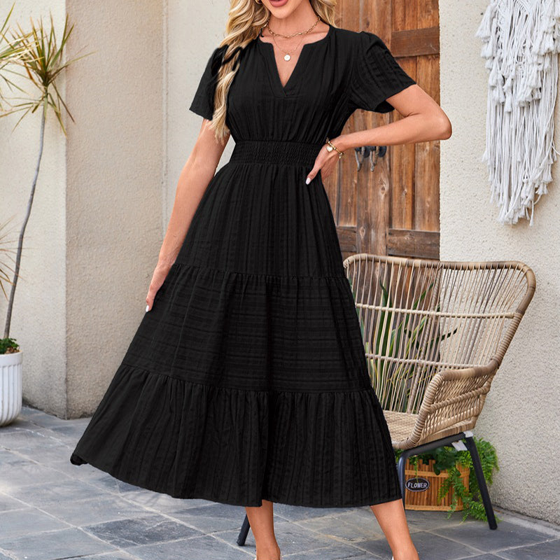 🌞Frühlingserwachen: 50% Rabatt!🌿 Damen Lässiges Maxikleid aus 100% Baumwolle – Sommerleicht, figurbetont & pflegeleicht für Strand & Brunch