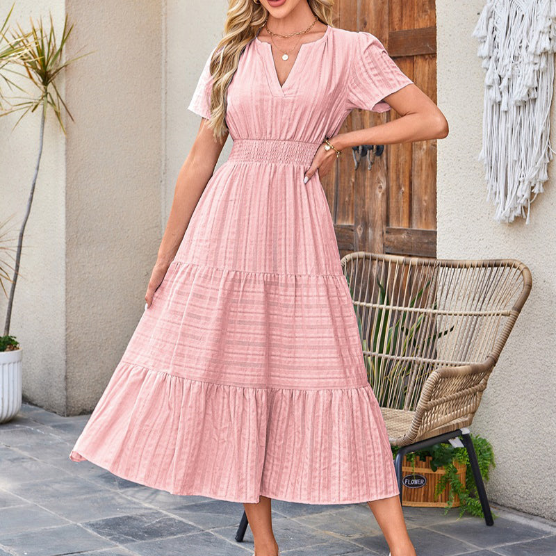 🌞Frühlingserwachen: 50% Rabatt!🌿 Damen Lässiges Maxikleid aus 100% Baumwolle – Sommerleicht, figurbetont & pflegeleicht für Strand & Brunch