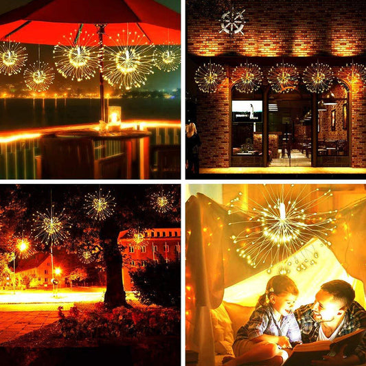 ✨ 50% RABATT! 🎆 Solar-Feuerwerks-Lichterkette für Garten & Partys – 280 LED, 8 Modi & Wasserdicht 🌿