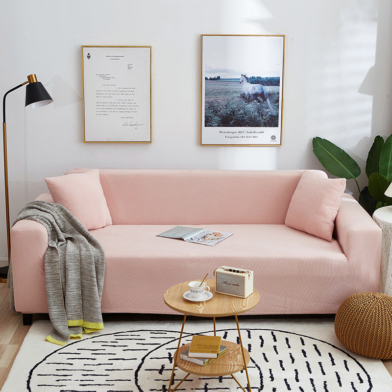 🛋️ Stretch-Sofa-Bezug mit Jacquard-Muster – Rundum-Passform für Couch & Sessel – Elastischer Möbel-Schoner in Übergröße – Waschbarer Polsterbezug