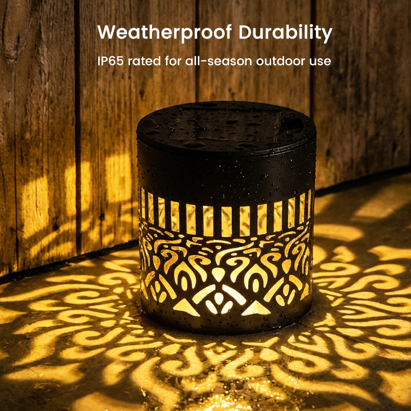 💎 60% RABATT! 💎 Solar-Mandalaleuchte für Garten & Terrasse – 2-in-1 Boden- & Wandleuchte mit Vintage-Projektion, IP65 & Rostfrei 🌿🌙