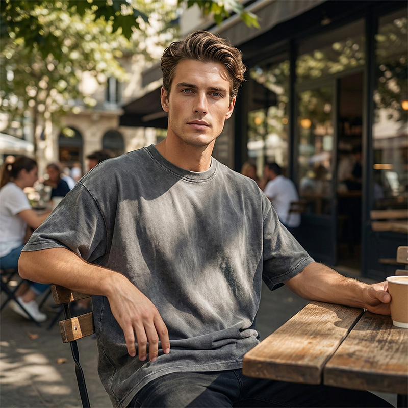 🌞Frühlingserwachen: 50% Rabatt!👕 Lockeres Vintage-Hemd mit kurzen Ärmeln für Herren – Unifarbe – Weicher & atmungsaktiver Stoff