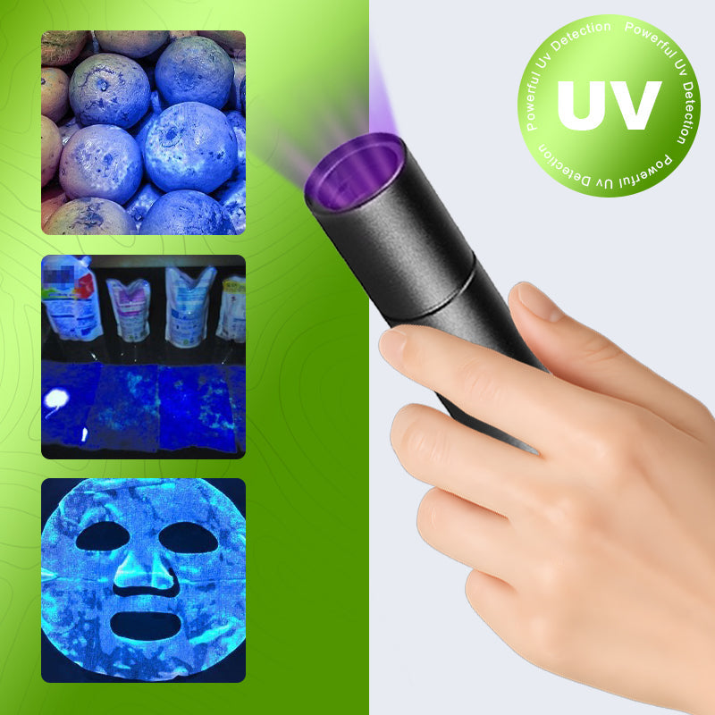 UV-Schwarzlicht-Taschenlampe zur Gemüse-Detektion
