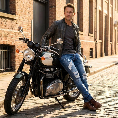 Stylische Skinny-Jeans mit Rissen für Herren
