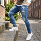 Stylische Skinny-Jeans mit Rissen für Herren
