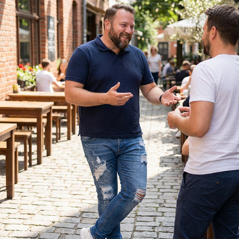 Stylische Skinny-Jeans mit Rissen für Herren