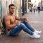 Stylische Skinny-Jeans mit Rissen für Herren