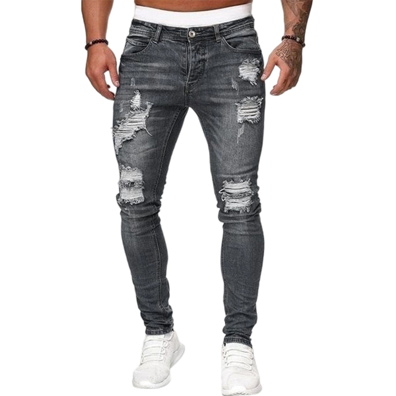 Stylische Skinny-Jeans mit Rissen für Herren
