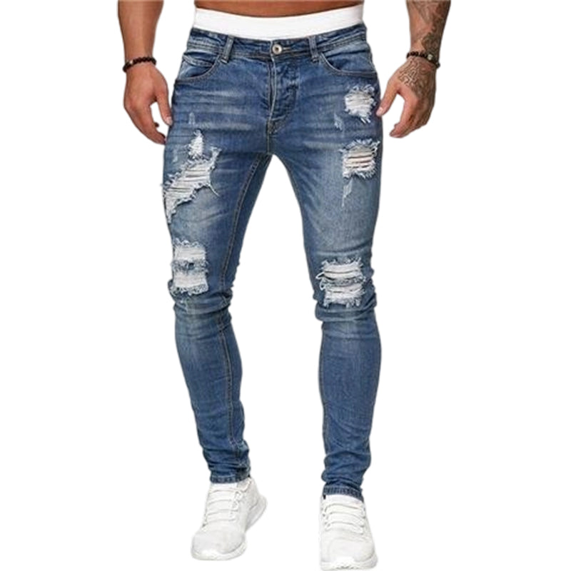 Stylische Skinny-Jeans mit Rissen für Herren