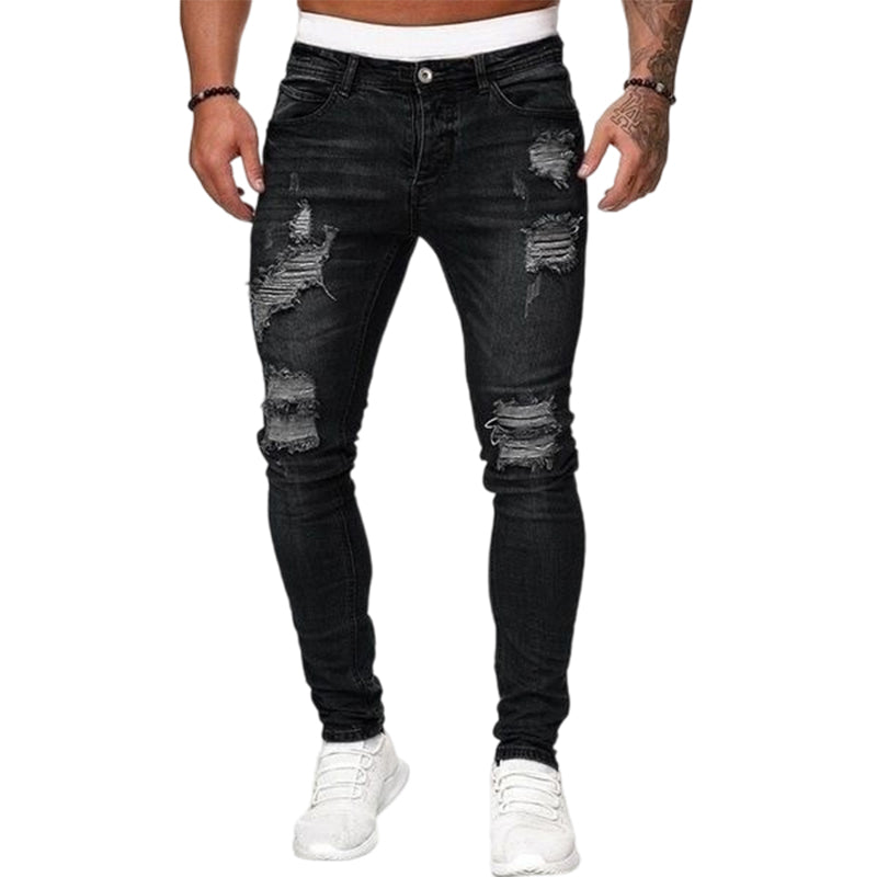 Stylische Skinny-Jeans mit Rissen für Herren