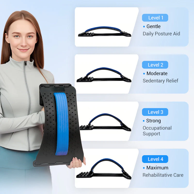 💥 50 % Rabatt ! Magnetischer Lendenwirbel-Stretcher – Keine Schmerzen, volle Entspannung! 🧘‍♂️ Akupressur-Noppen, ergonomisch geformt, lindert Verspannungen ✨
