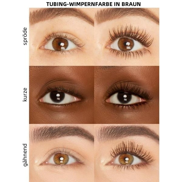 💥LETZTER TAG: 1 KAUFEN, 1 GRATIS BEKOMMEN👁️Tubing-Wimperntusche Schwarz & Braun Duo für Wimpern-Make-up