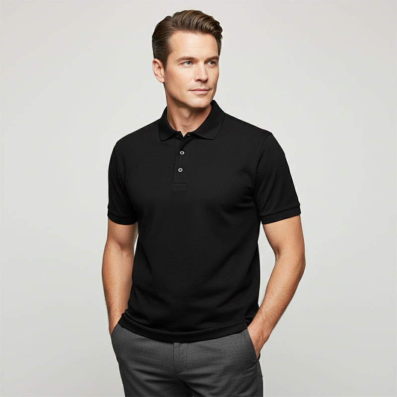 🔥 Nur in begrenzter Stückzahl, zeitlich begrenzt: 57 % Rabatt! 🎉 Schnell trocknendes Kurzarm-T-Shirt mit Reverskragen für Herren 💫