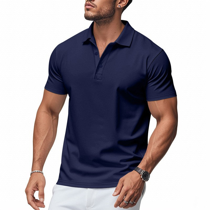 🔥 Nur in begrenzter Stückzahl, zeitlich begrenzt: 57 % Rabatt! 🎉 Schnell trocknendes Kurzarm-T-Shirt mit Reverskragen für Herren 💫
