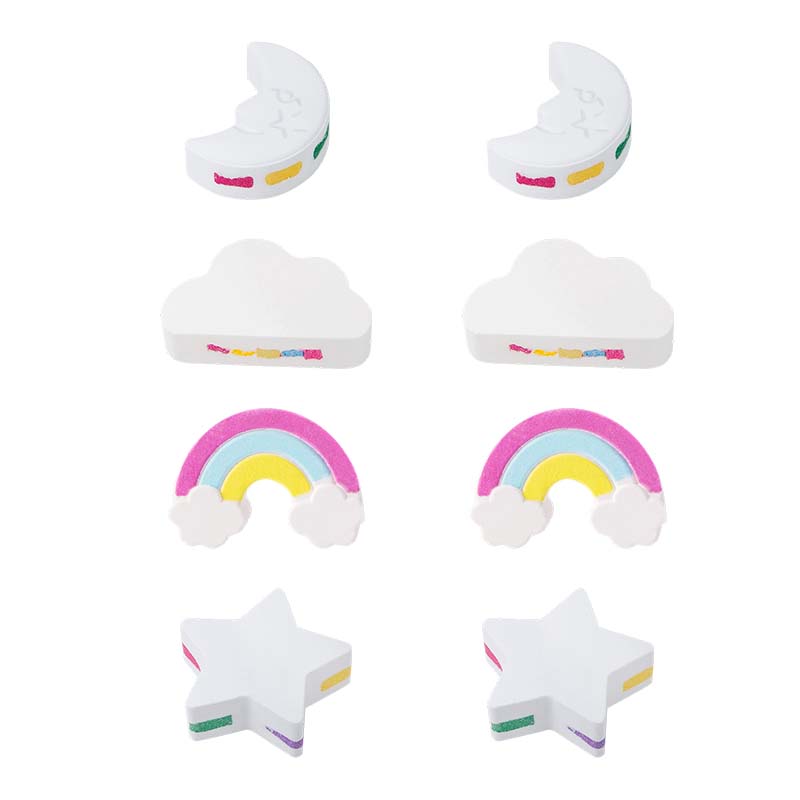 Bunte Badebombe in lustiger Form