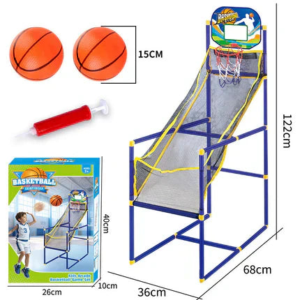 🏀⛹️ Indoor-Basketball-Arcade-Spiel mit 4 Bällen – kinderfreundliches Korbspiel für Zuhause 🎯🏀 perfekt für Spielzimmer & Party, fördert Motorik, unzerbrechlicher Rahmen, sofort spielbereit!
