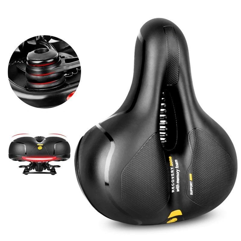 ✨🔥 Ergonomischer Fahrradsattel mit Memory-Schaum – atmungsaktiv, schmerzfrei dank Druckentlastung & stoßdämpfend für lange Touren 🚲💨 Jetzt entdecken & Komfort genießen!