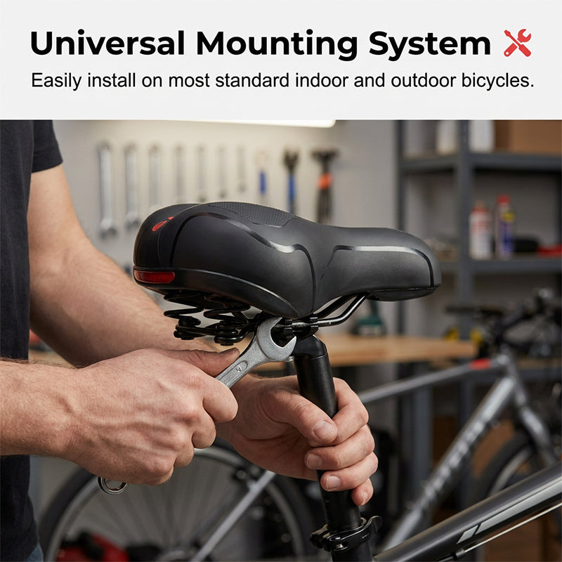✨🔥 Ergonomischer Fahrradsattel mit Memory-Schaum – atmungsaktiv, schmerzfrei dank Druckentlastung & stoßdämpfend für lange Touren 🚲💨 Jetzt entdecken & Komfort genießen!