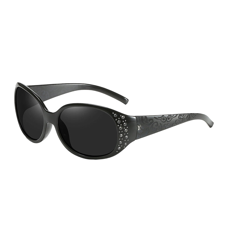 Polarisierte Damen-Sonnenbrille mit Strassverzierungen