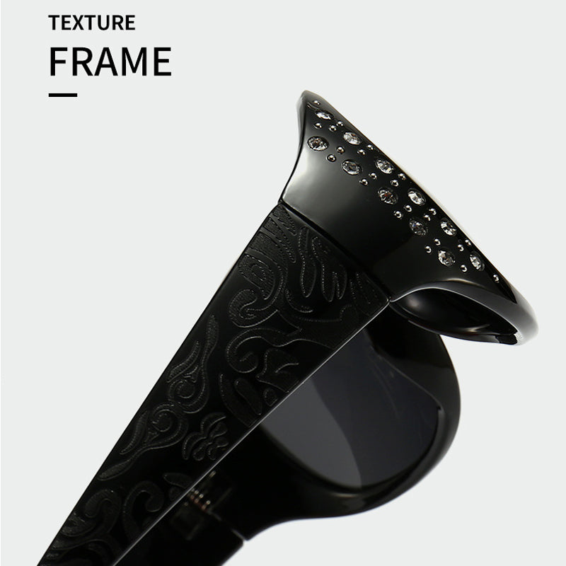 Polarisierte Damen-Sonnenbrille mit Strassverzierungen