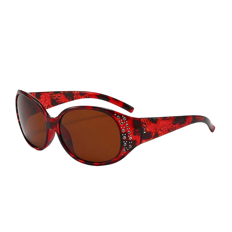 Polarisierte Damen-Sonnenbrille mit Strassverzierungen