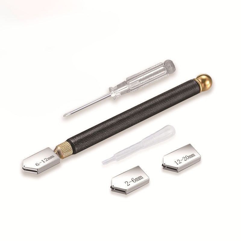 Professionelles Glasschneideset mit Ölzufuhr