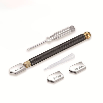 Professionelles Glasschneideset mit Ölzufuhr