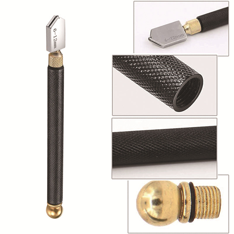 Professionelles Glasschneideset mit Ölzufuhr