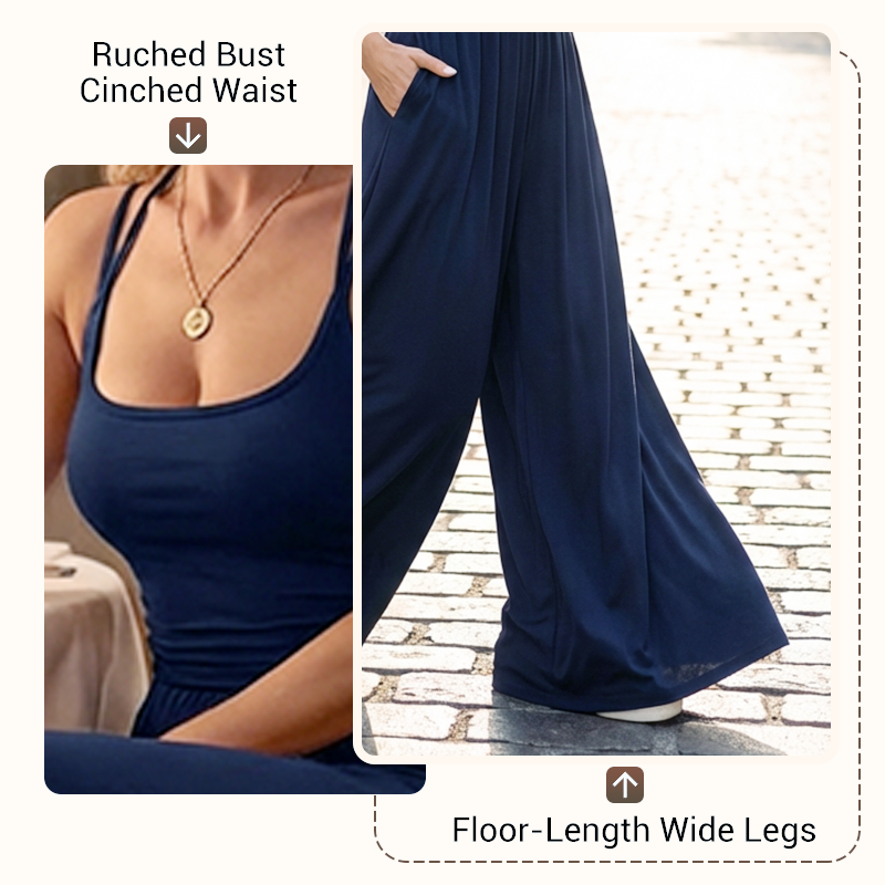Lässiger Damen-Jumpsuit mit Spaghettiträgern