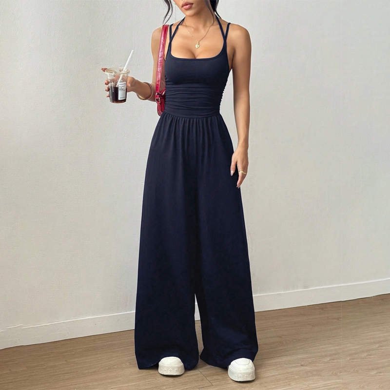 Lässiger Damen-Jumpsuit mit Spaghettiträgern