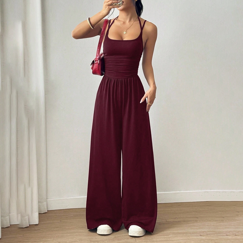 Lässiger Damen-Jumpsuit mit Spaghettiträgern