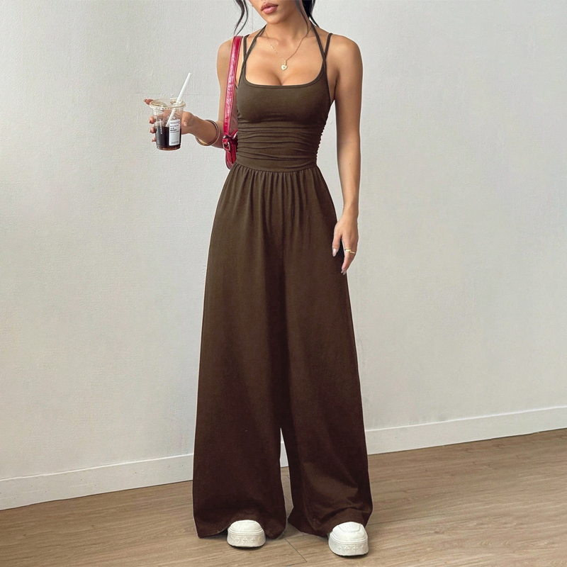 Lässiger Damen-Jumpsuit mit Spaghettiträgern