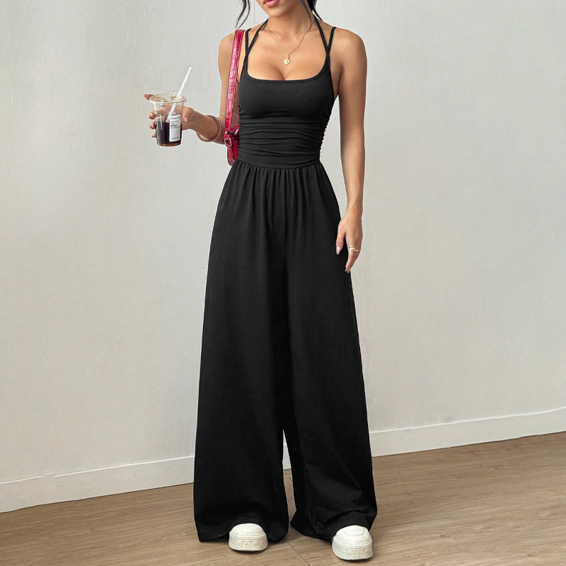 Lässiger Damen-Jumpsuit mit Spaghettiträgern
