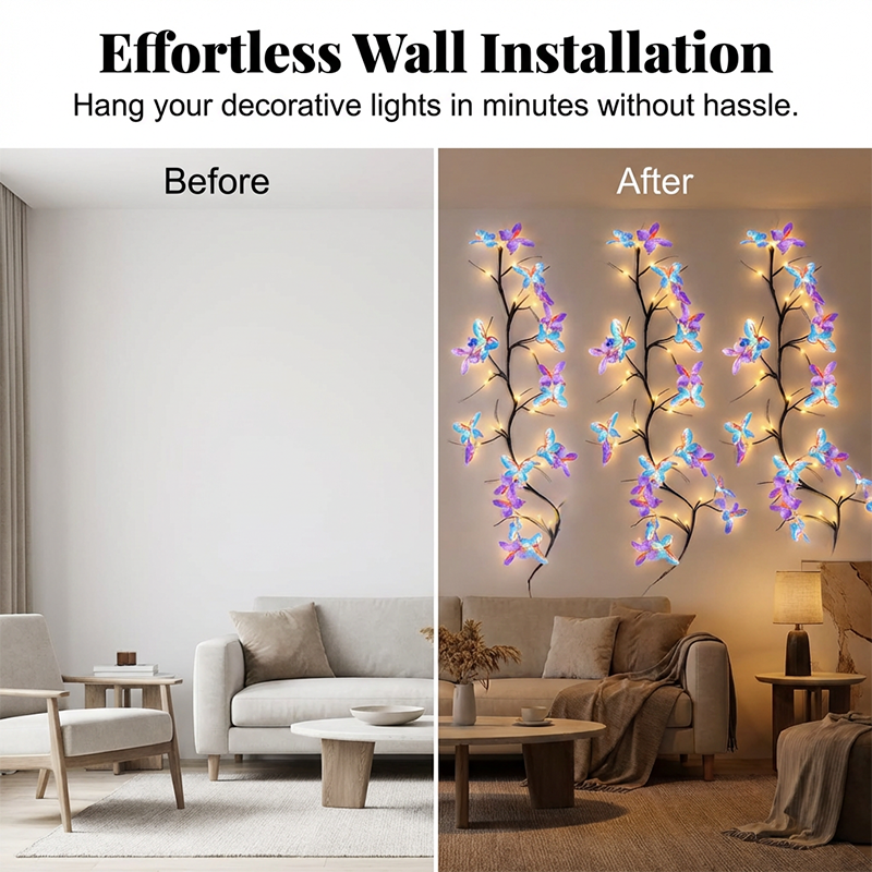 🥳2026 HEISSER VERKAUF🥳💞Über 50.000 verkauft!🌿Romantische LED-Lichterkette mit Schmetterlingsranke